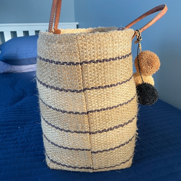 MAR Y SOL Capri Woven Straw Tote Beach Bag - Picture 11 of 11